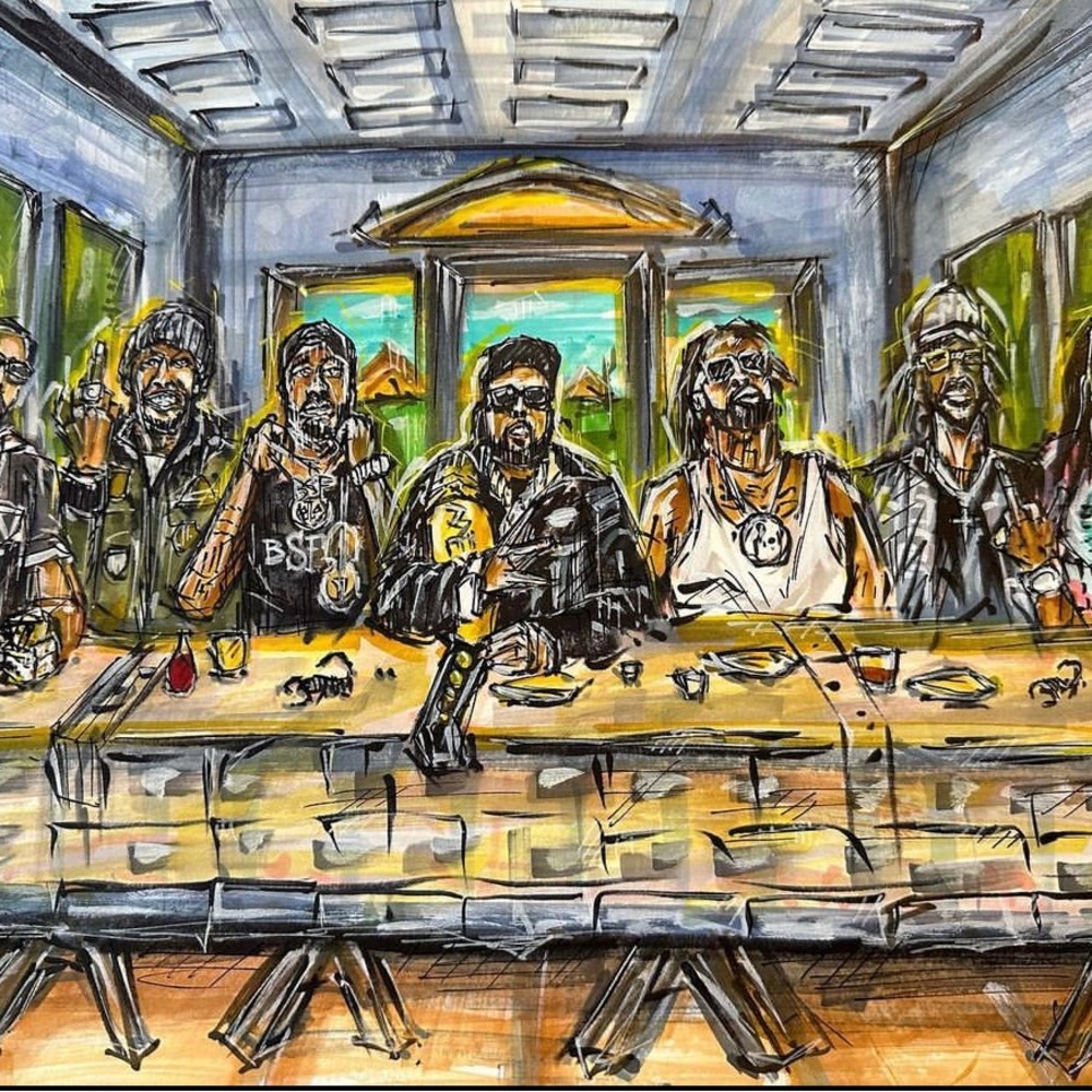 🆕 GRiSeLDa🦂NeW aGe 'LaST SuPPeR' PRiNT 🎨 KiNG & QueeN OPeN EDiTiON 🖼️